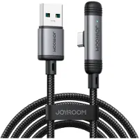 JOYROOM Câble de charge rapide coudé USB-A vers USB-C 3 A, 1,2 m - Noir