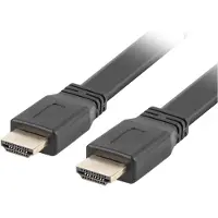 Lanberg CA-HDMI-21CU-0050-BK Câble HDMI 5 m HDMI type A (standard) Noir (5 m), Câble vidéo, Noir