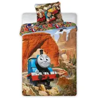 Faro Linge de lit en coton 160x200 Locomotive Tom et ses amis 6875