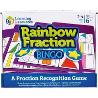 Learning Resources Jeu de bingo - L'arc-en-ciel des fractions