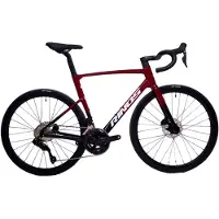 RINOS Vélo de route en carbone Odin 6.0, groupe Shimano 105 Di2, couleur rouge et noir, taille L