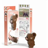 Eugy 3D Bastelset Bär (Miniatur-Tierfigur, aus Wellkarton) 650039