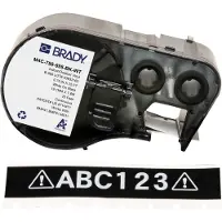 Brady M4C-750-595-BK-WT ruban vinyle 19,05 mm x 7,62 m (d'origine) - blanc sur noir