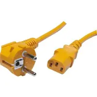 Exertis Connect Cordon alim pc CEE7 - C13 orange 0,60 m