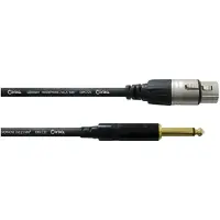 Cordial Câble Audio XLR Femelle/jack Mono 10 M