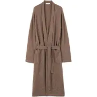 GOBI Cashmere Peignoir long 'Men's Cashmere Robe' taupe