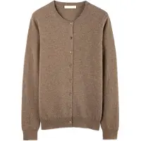 GOBI Cashmere Cardigan 'Essential' taupe