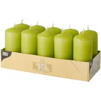 Papstar 10585 Bougie de cire ronde (e) (10 pcs)