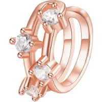 Hey Happiness Boucles d'oreilles 'Sparkle Band' or rose