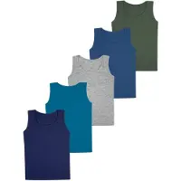 LOREZA Maillot de corps 'Jungen Unterhemden Colin' mélange de couleurs