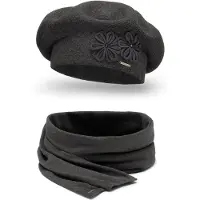 Vivisence Bonnet '7007 Set' gris foncé