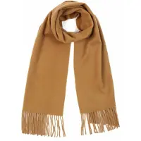 GOBI Cashmere Écharpe 'Unisex Cashmere Fringed Scarf' camel