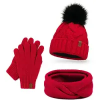 Vivisence Bonnet '7014 Set+R' rouge