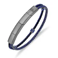 Police Bracelet 'Twinrow' bleu