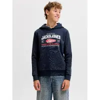 Jack & jones Junior Sweat bleu marine / rouge / blanc