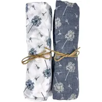 Kumixi Écharpe tube 'Löwenzahn 2er Set' bleu denim