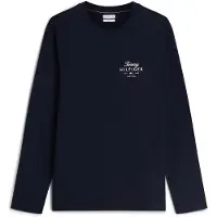 Tommy Hilfiger Script Stack Long Sleeve T-shirt Bleu 2XL Homme