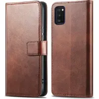 IMoshion Étui de télephone portefeuille de luxe pour Samsung Galaxy A41 - Marron foncé