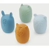 TickiT SiliSoft Jouet de bain sensoriel Figurines à éclabousser les animaux - Lot de 4