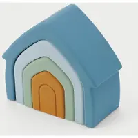 TickiT Jouets à empiler SiliSoft Maisons à empiler Jouets éducatifs en silicone