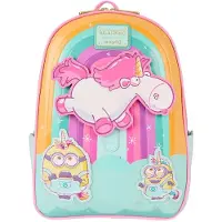 Loungefly Minions Fluffy Unicorn Mini Backpack Multicolore
