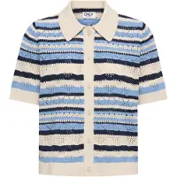 ONLY Cardigan 'ONLLULA' beige / bleu / bleu marine