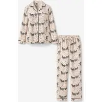 LEAFLETIC Pyjama 'Women’s Nightwear Long set' crème