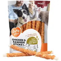 Duvo+ Meat Chicken Sticks And Skin Large Bag Approximately 1 Kg 25 Cm 10 Units Doré