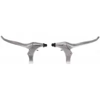 Saccon Leviers de frein pour VTT et vélos urbains - - V-Brake/Rollerbrakes - 4 doigts - Argent