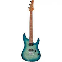 Ibanez AZ24S1F-TXB Standard Transparent Turquoise Burst