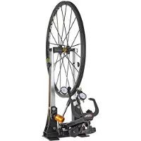 Super B Premium TB-PF36 Support professionnel de dressage de roues mécanique + jauges noir