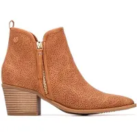 Xti pour femme. 14526603-CAMEL Bottines 145266 marron (39), 3 à 5 cm, Fermeture éclair, Casuel