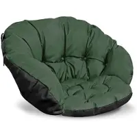 AIO Factory Coussin de jardin 122x40 cm pour chaise balançoire nid de cigogne imperméable vert