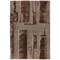 Vivaraise Tapis recyclé Louka noisette - 160 x 230 x 2 cm