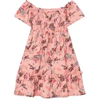 Boboli 433066 Short Sleeve Dress Rose 14 Years Fille