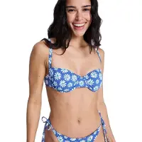 Roxy Essentials Pt Underwire Bralette Bikini Top Bleu M / D Femme
