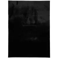 NATURL. Tapis doux à poils courts - Cozy Noir | 150x230 cm | Rectangulaire | Pile courte