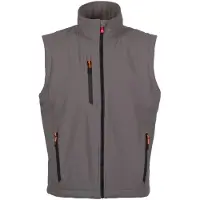 Payper Veste softshell CREEK PAD VEST ULTRALITE GRIS FUME/NOIR Gr.L S00904