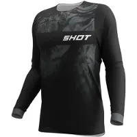Shot Race Gear Station Charge Long Sleeve Jersey Noir XL