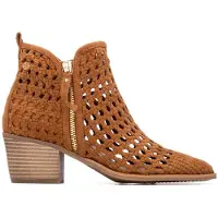 Xti pour femme. 14526701-CAMEL Bottines 145267 marron (37), 3 à 5 cm, Fermeture éclair, Casuel, Sport