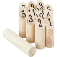 Relaxdays Jeu Kubb Viking (2 - 6 Joueur)