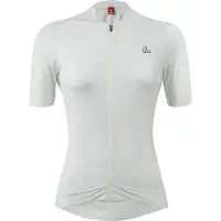 Loeffler maillot cycliste à manches courtes W Bike Jersey FZ Skys Escape Creme - Blanc