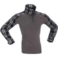 Invadergear T-shirt à Manches Longues Flannel Combat