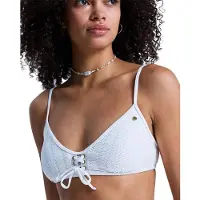 Roxy Island Bralette Bikini Top Blanc XS Femme