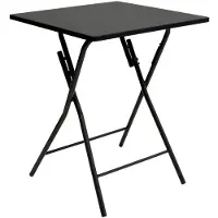 EDM 83219 75x60x60 Cm Folding Garden Table Noir