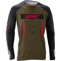 Leatt Gravity 5.0 Long Sleeve Jersey Blanc,Orange L Homme