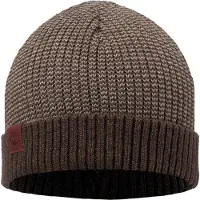Buff Knitted Beanie Marron