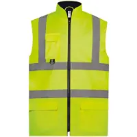 Yoko Bodywarmer rembourr? haute visibilit? Hi Vis Yellow - Yoko YHV005 - Taille L