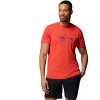 Columbia Zero Rules Light Short Sleeve T-shirt Orange 2XL Homme