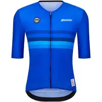 Santini Uci World Champion Italy 2025 Short Sleeve Jersey Bleu 3XL